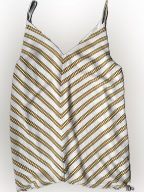 💛 LOFT Yellow & White Chevron Camisole | Striped Tank Top | Size XS 💛